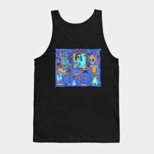 Cute Skeletons - Día De Los Muertos- Mumbai City- Milk Man Tank Top